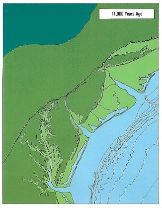 Pierre Lacombe Map 10 Mill Years Ago
