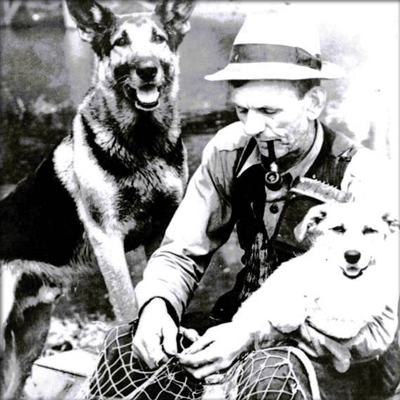 Repairing nets at the Lewis Fishery