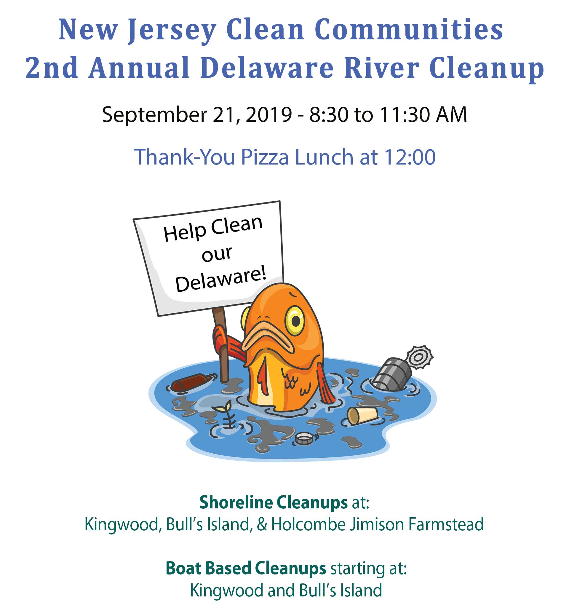 Join us for the 2nd annual Clean Communities Delaware River Cleanup!